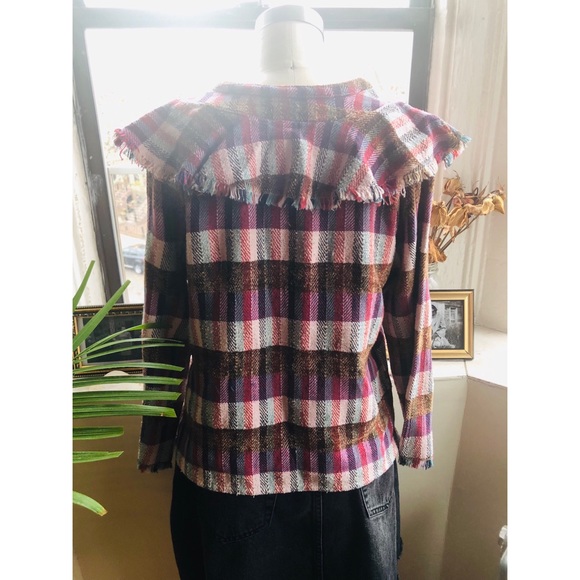 dRA Los Angels Anthropologie Kelsey Plaid Top - Picture 4 of 8